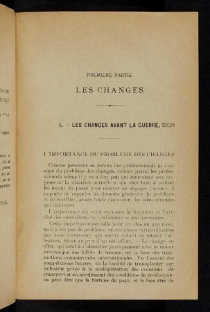 5-43, Premiere partie - Les Changes