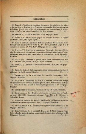 Bibliographie de la Belgique : ou catalogue général de l'imprimerie et de la librairie belges. 1877 = Jg. 34