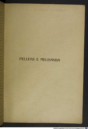 Pelleas e Melisanda