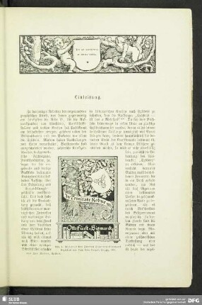 Exlibris des Fürsten Otto von Bismarck