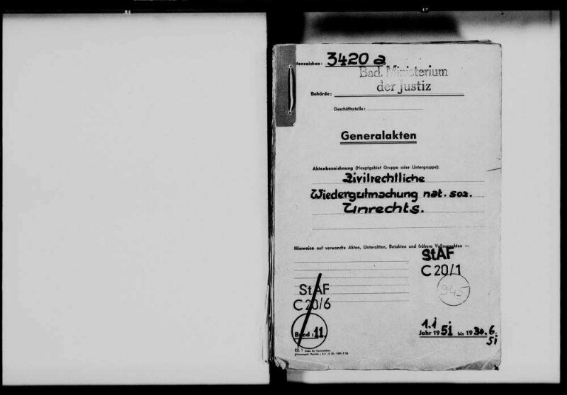Zivilrechtliche Wiedergutmachung nationalsozialistischen Unrechts, Teil 11