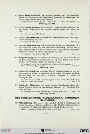 Österreichische Alpenländer, Gmunden, Salzburg (Nr. 380-422)