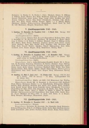 VI. Landtagsperiode 1846-1848.