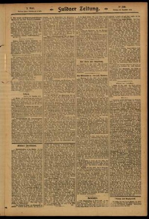 Zweite Ausgabe vom Dienstag, den 30. Dezember 1913.