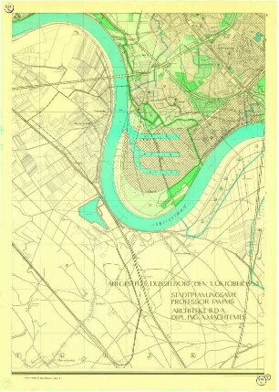 Leitplan der Stadt Düsseldorf, Grünflächen