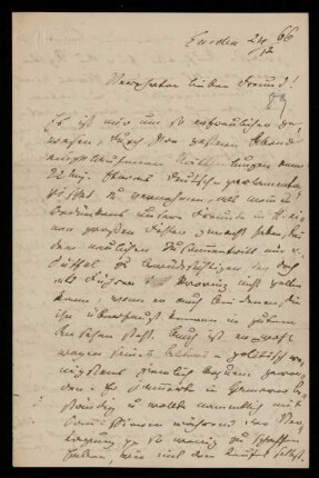 89: Brief von Ernst Heinrich Hantelmann an Gottlieb Planck, Emden, 24.12.1866