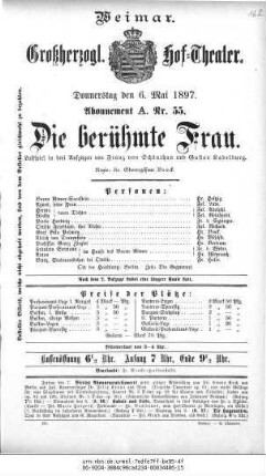 Die berühmte Frau