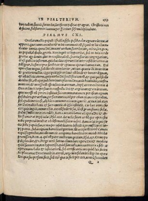 Psalmus CXI. - Psalmus CXX.