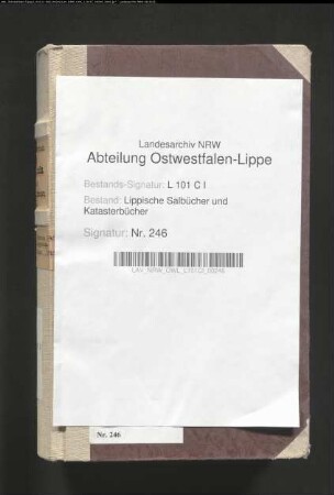 Salbuch der Vogtei Langenholzhausen von 1721, Bd. 1