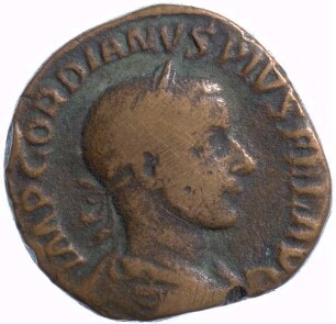 Münze, Sesterz, 241 - 242