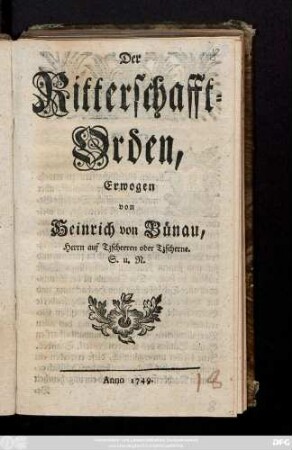 Der Ritterschaffts-Orden