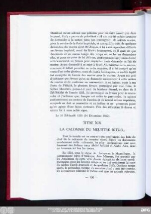 Titre XIX La Calomnie Du Meurtre Rituel