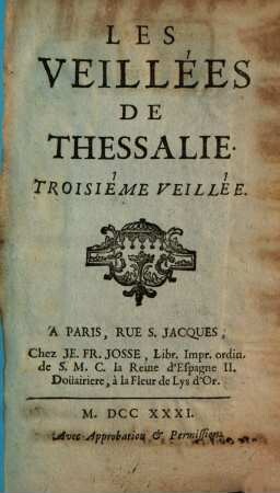 Les Veillées De Thessalie, 3