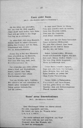 Gauss' novae demonstrationes.