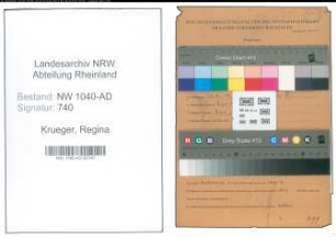 Entnazifizierung Regina Krueger , geb. 30.09.1913 ()