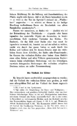 Die Vielheit der Götter