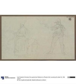 Ein spanischer Ratsherr zu Pferde & Ein Landsknecht