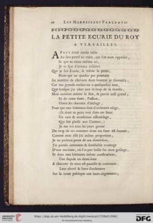 La petite ecurie du roy