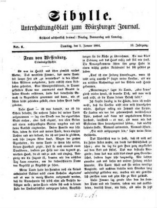 Sibylle : Unterhaltungsblatt zum Würzburger Journal. 1864