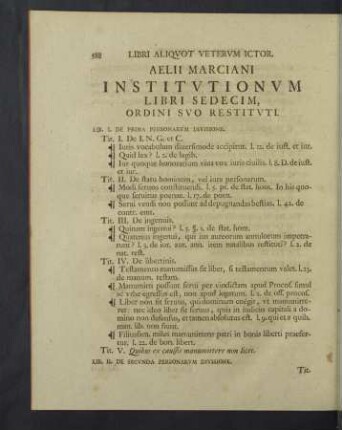 Aelii marciani institutionum libri sedecim
