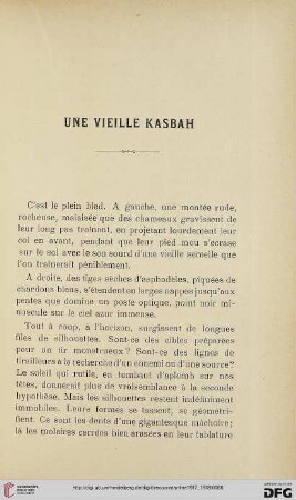 Sér. 5: Une vieille Kasbah
