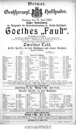 Goethes Faust. Zweiter Teil