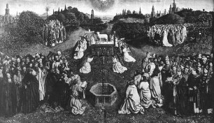Jan & Hubert van Eck, Die Anbetung des Lamm Gottes, Haupttafel des Genter Altars, Gent, St.-Bavo-Kathedrale