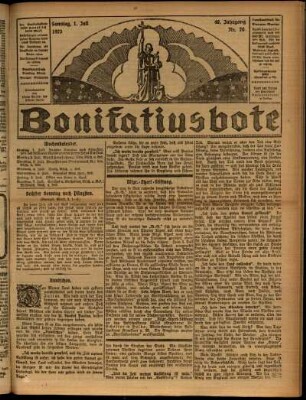 Ausgabe vom Sonntag, den 01. Juli 1923.