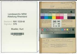 Entnazifizierung Kurt Mueller , geb. 24.01.1896 (Lehrer)