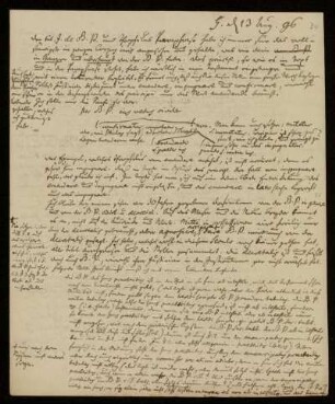 30: Brief von Johann Christoph Koch an Gustav Hugo, Gießen, 13.8.1796