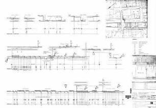Stuttgart Hbf: Schnittplan zu Plan 710-716 - Sanitär km 0.889 - 1.330 S-Bahn Baulos 7b
