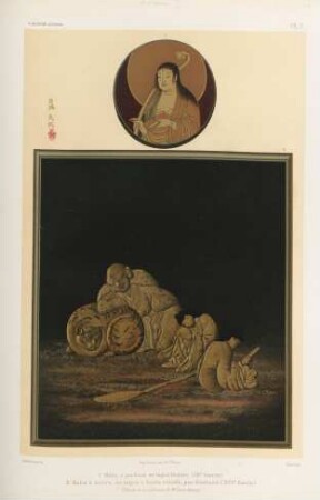 1. Boite à parfums en laque frottée (IXe siècle). 2. Boite à écrire, en laque à hauts reliefs, par Kôetsou (XVIe siècle) ...