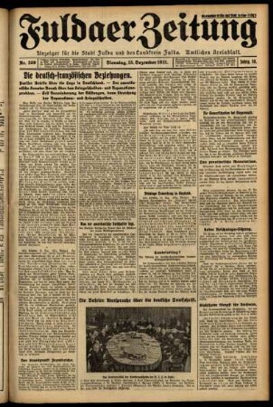 Erste Ausgabe vom Dienstag, den 15. Dezember 1931.