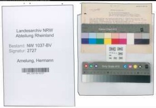 Entnazifizierung Hermann Amelung , geb. 22.09.1887 (Kriminalsekretaer)