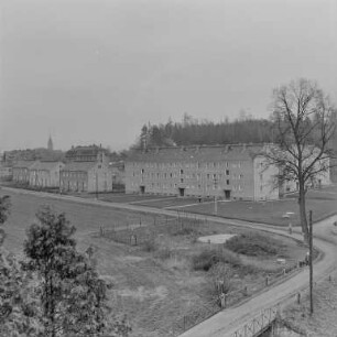 Hainitz, Flachsspinnerei : Hanitz. Wohnsiedlung. Straßenansicht