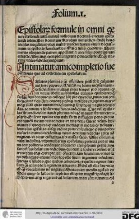 Intimatur amico impletio sue petitionis quo ad collectionem epistolarum.
