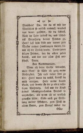 Zur Kommunion