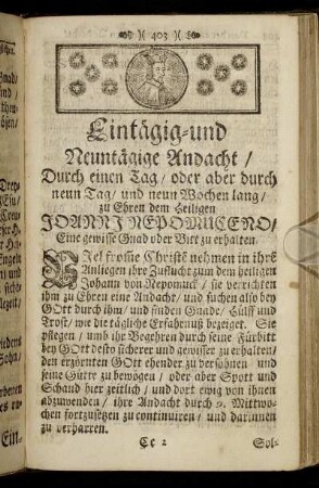 Eintägig- und Neuntägige Andacht [...]