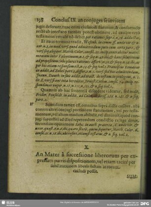 X. An Mater a successione liberorum per expressam patris dispositionem, vel etiam tacitè per substitutionem liberis factam in totum excludi possit