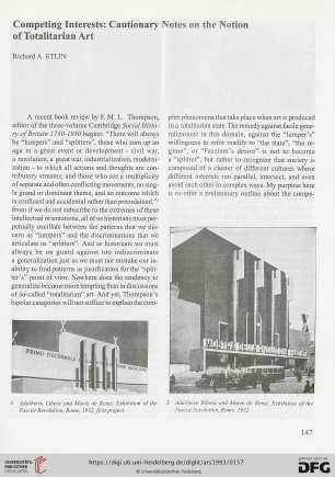 Competing interests: cautionary notes on the notion of totalitarian art