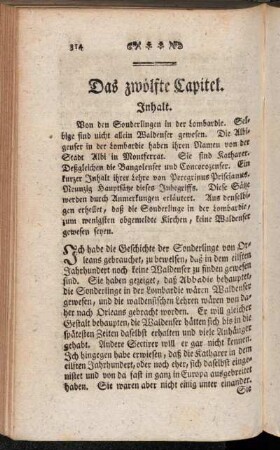 Das zwölfte Capitel.