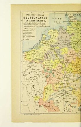 Die Einteilung Deutschlands in zehn Kreise