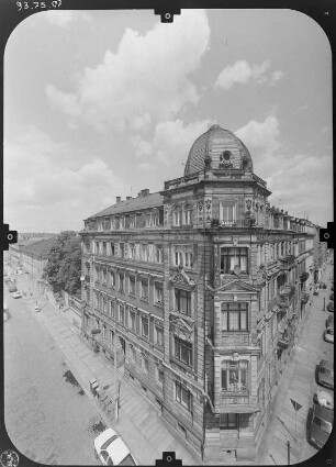 Dresden-Neustadt, Glacisstraße 26. Wohnhaus (um 1885). Eckansicht