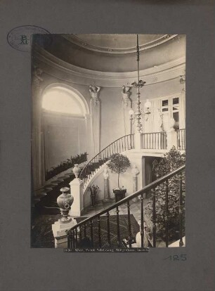 Palais Schönburg, Wien: Blick in das barocke Stiegenhaus