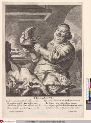 [Februar; February. A cook in the kitchen]