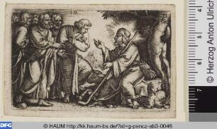 Christus als Hirte belehrt die Jünger