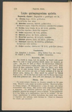 Lição quinquagesima quinta. - [Segunda Conjugação]. [Continuação.]