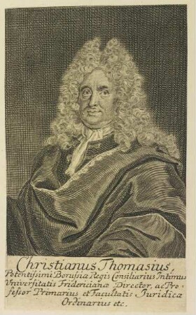 Bildnis des Christianus Thomasius