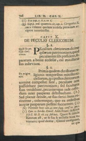 Caput X. De Peculio Clericorum