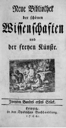 Zweyten Bandes erstes Stück